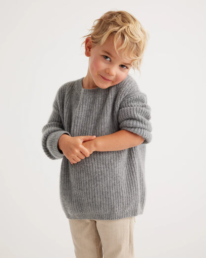 Washable Cashmere Fisherman Tunic Sweater - 2T / Ivory