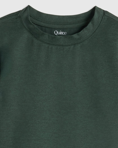 Flowknit Breeze Tee - 2T / Heather Dewstone Blue