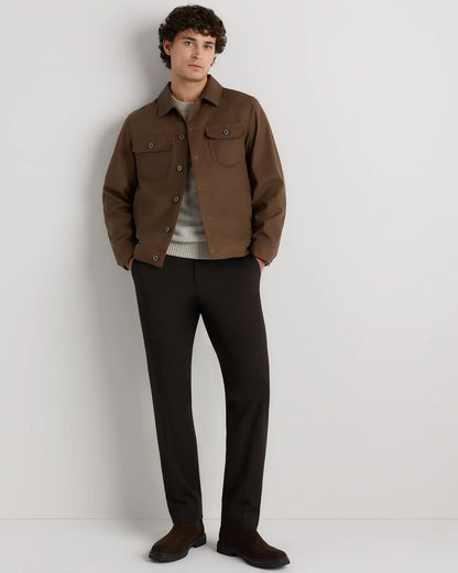 Organic Waxed Canvas Trucker Jacket - S / Black