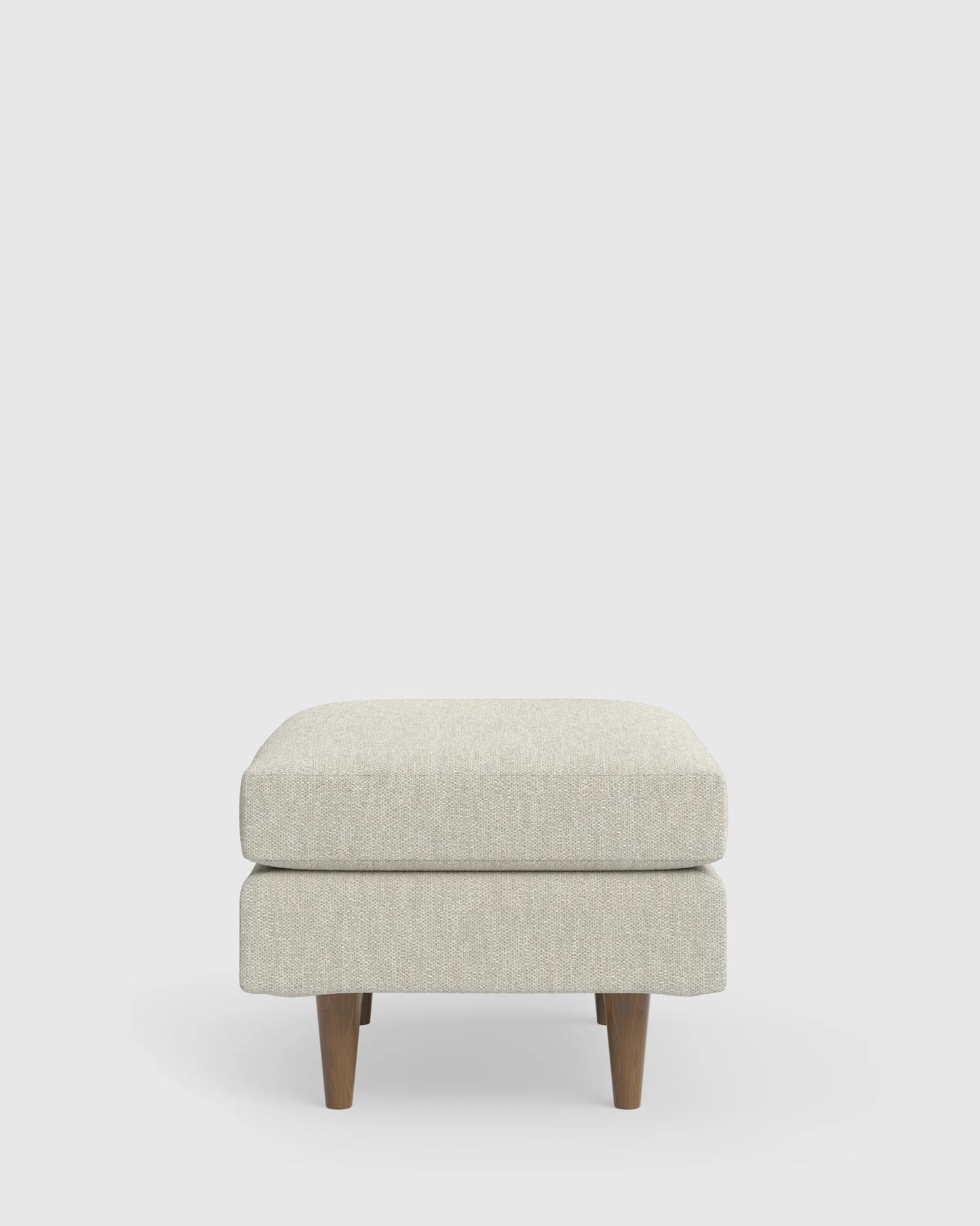 Atlas Midcentury Ottoman in Performance Basketweave - 31.5" / Navy