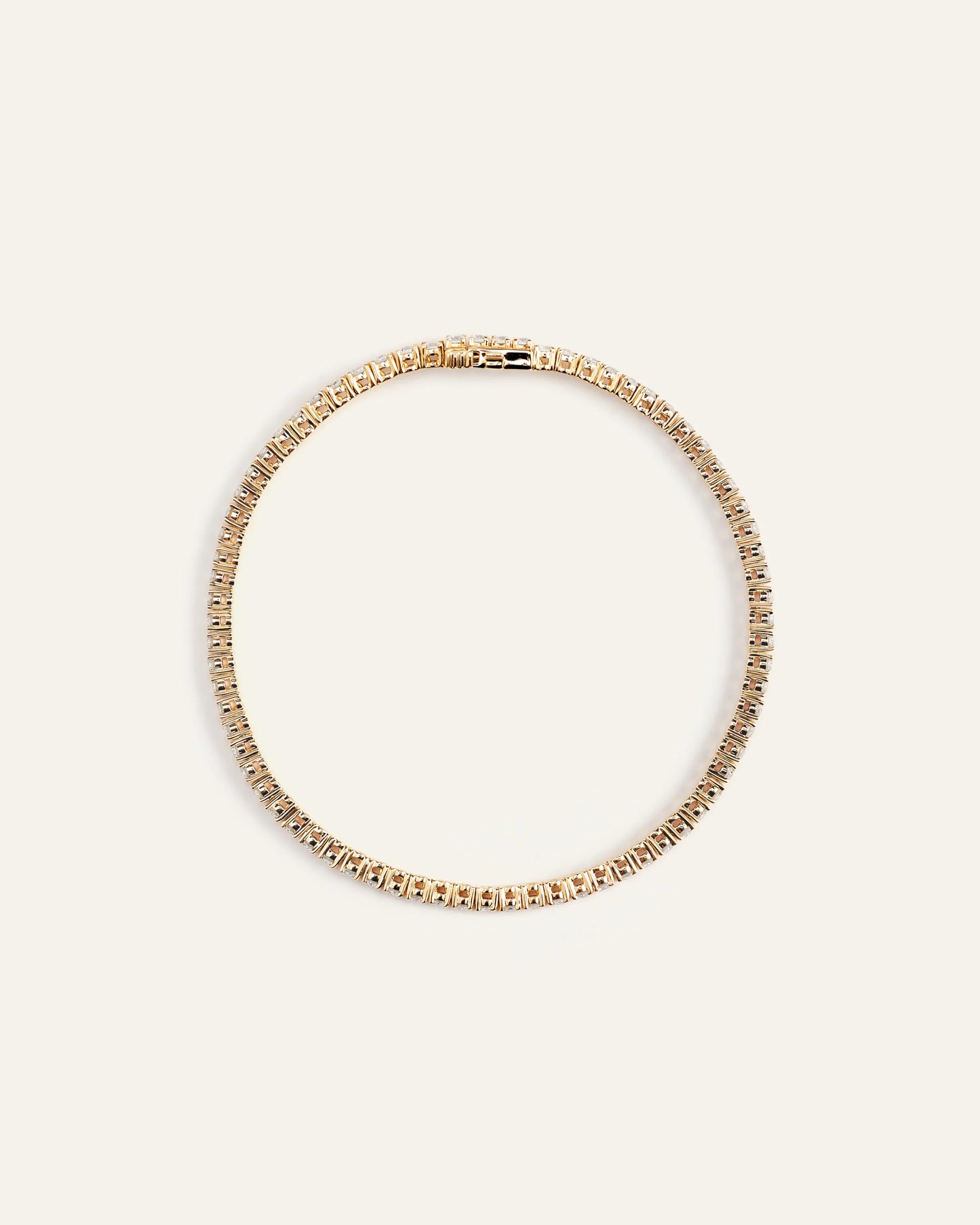 14K Gold Lab Grown Diamond Tennis Bracelet - 3ctw - 6.5" / Yellow Gold