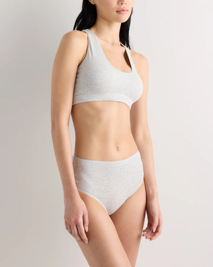 Organic Cotton Racerback Bralette (2-Pack) - XS / Black