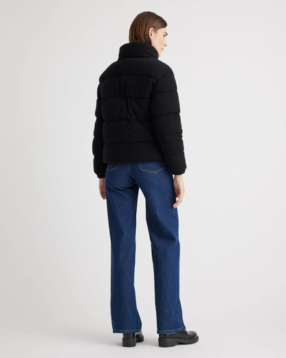 Mongolian Cashmere Puffer Jacket - XS / Brown