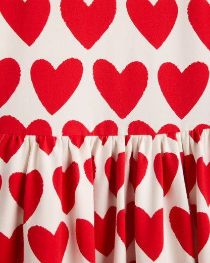 Organic Cotton Skater Dress - 6 / Sweet Cherries