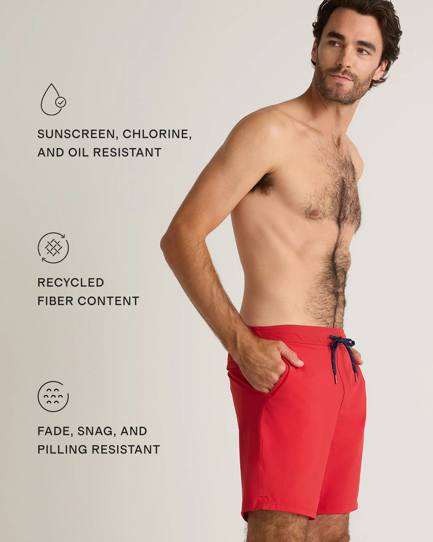 Italian Boardshorts - S / Cherry