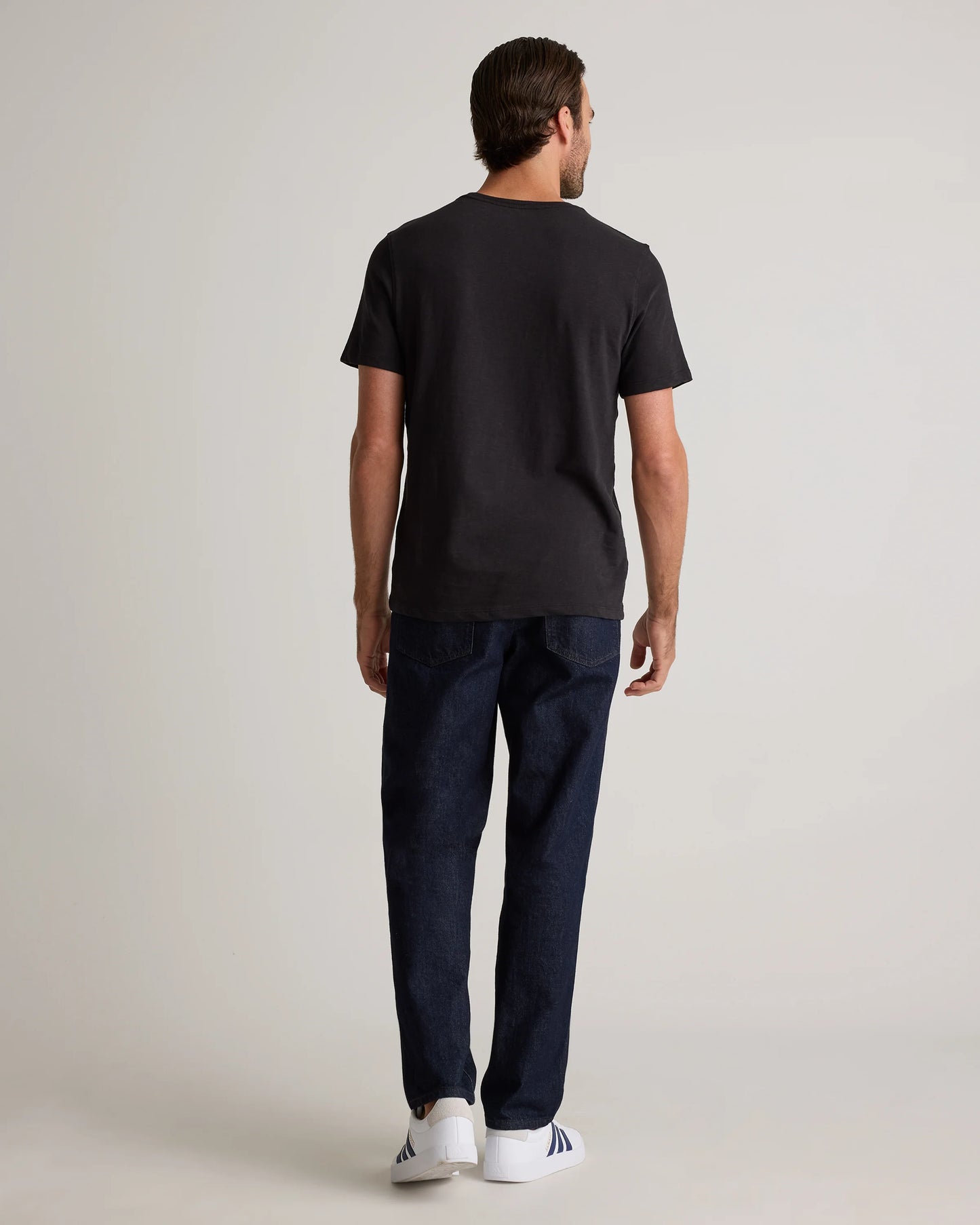 100% Organic Cotton Slub Pocket Tee - S / Bold Black