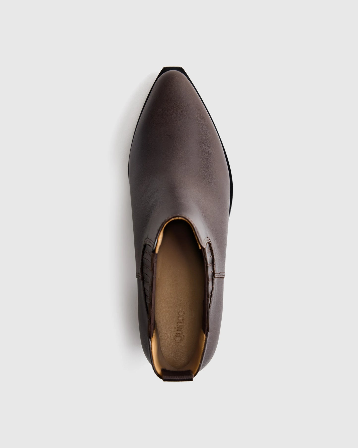 Italian Leather Western Chelsea Ankle Boot - 5 / Coffee Bean