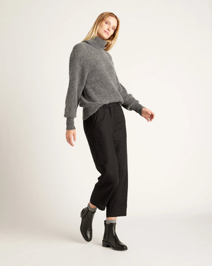 Baby Alpaca-Wool Turtleneck - XS / Light Grey