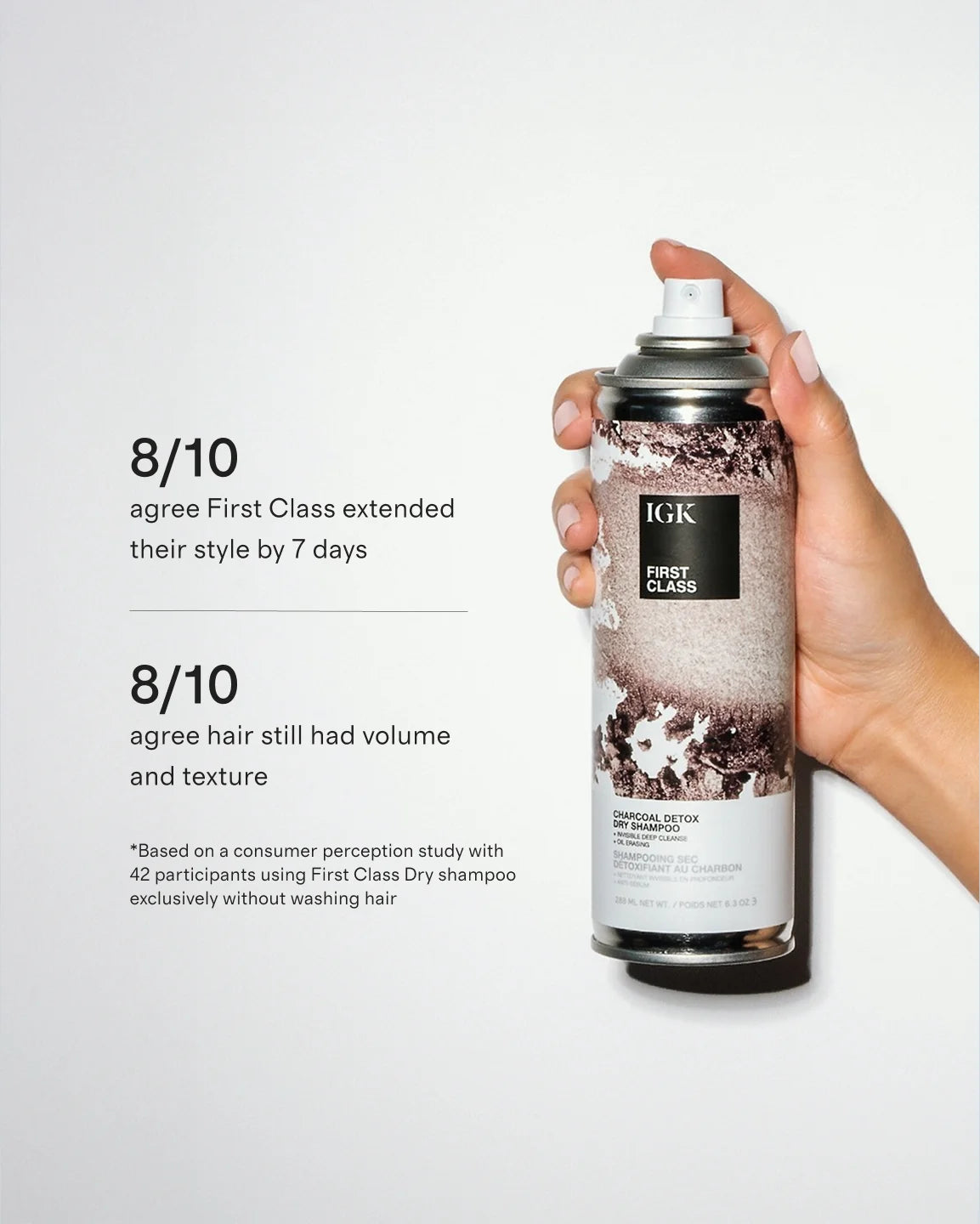 First Class Charcoal Detox Dry Shampoo 11 oz by IGK - One Size / No Color