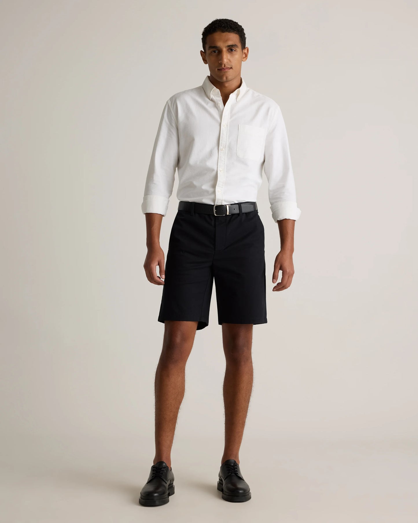 Organic Cotton Classic Stretch Chino Shorts - 9" - 30 / Sand Dune