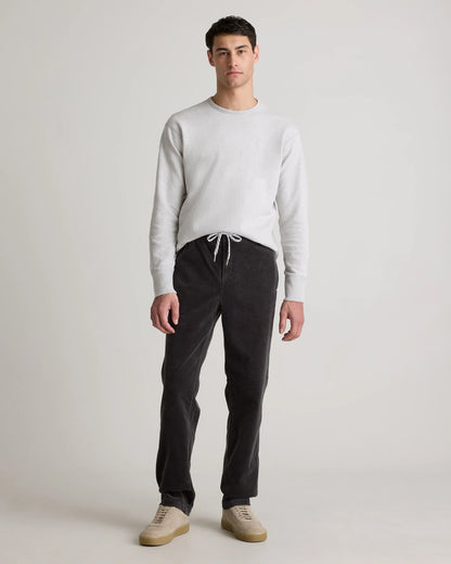 Organic Stretch Corduroy Drawstring Trousers - S / Storm Blue