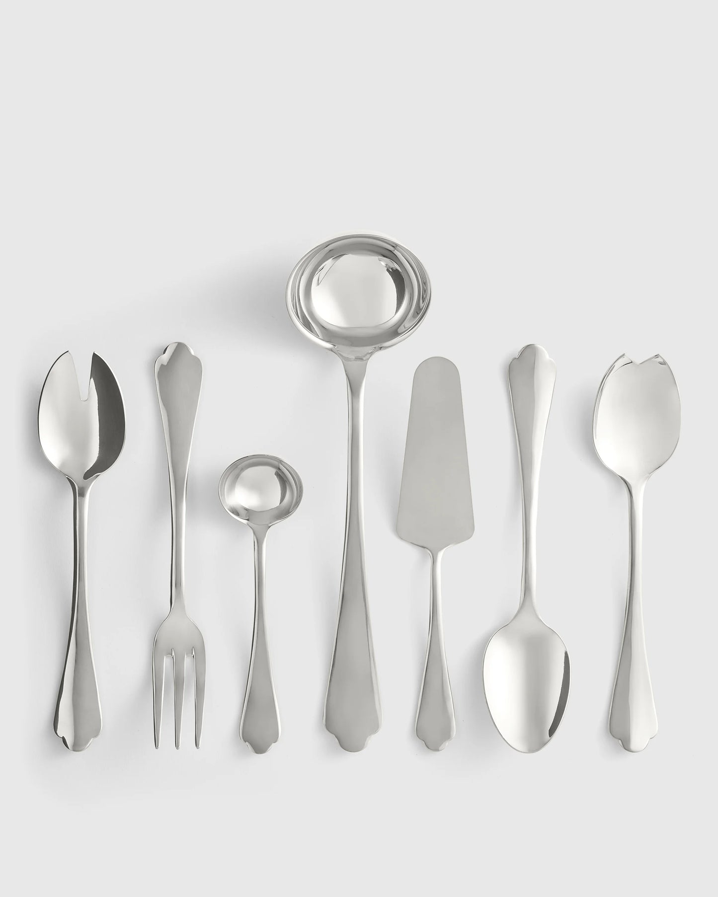 Dolce Vita 7-Pc Serving Utensil Set by Mepra - One Size / Polished Stainless Steel