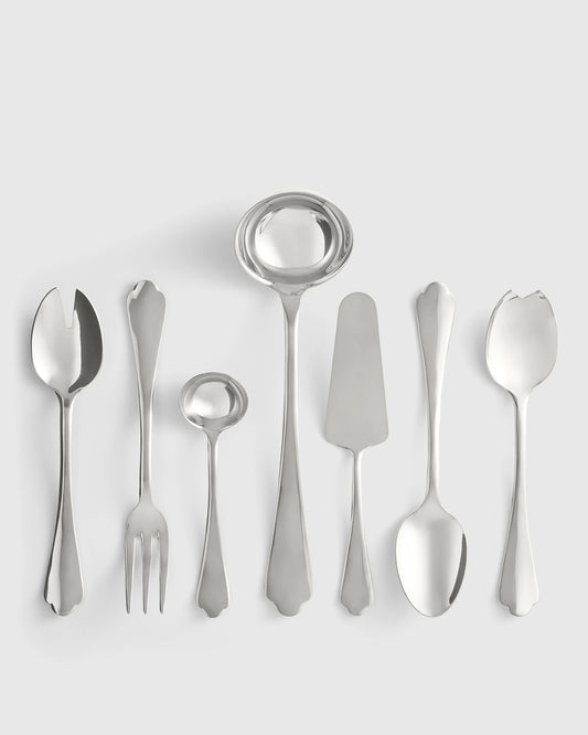 Dolce Vita 7-Pc Serving Utensil Set by Mepra - One Size / Polished Stainless Steel