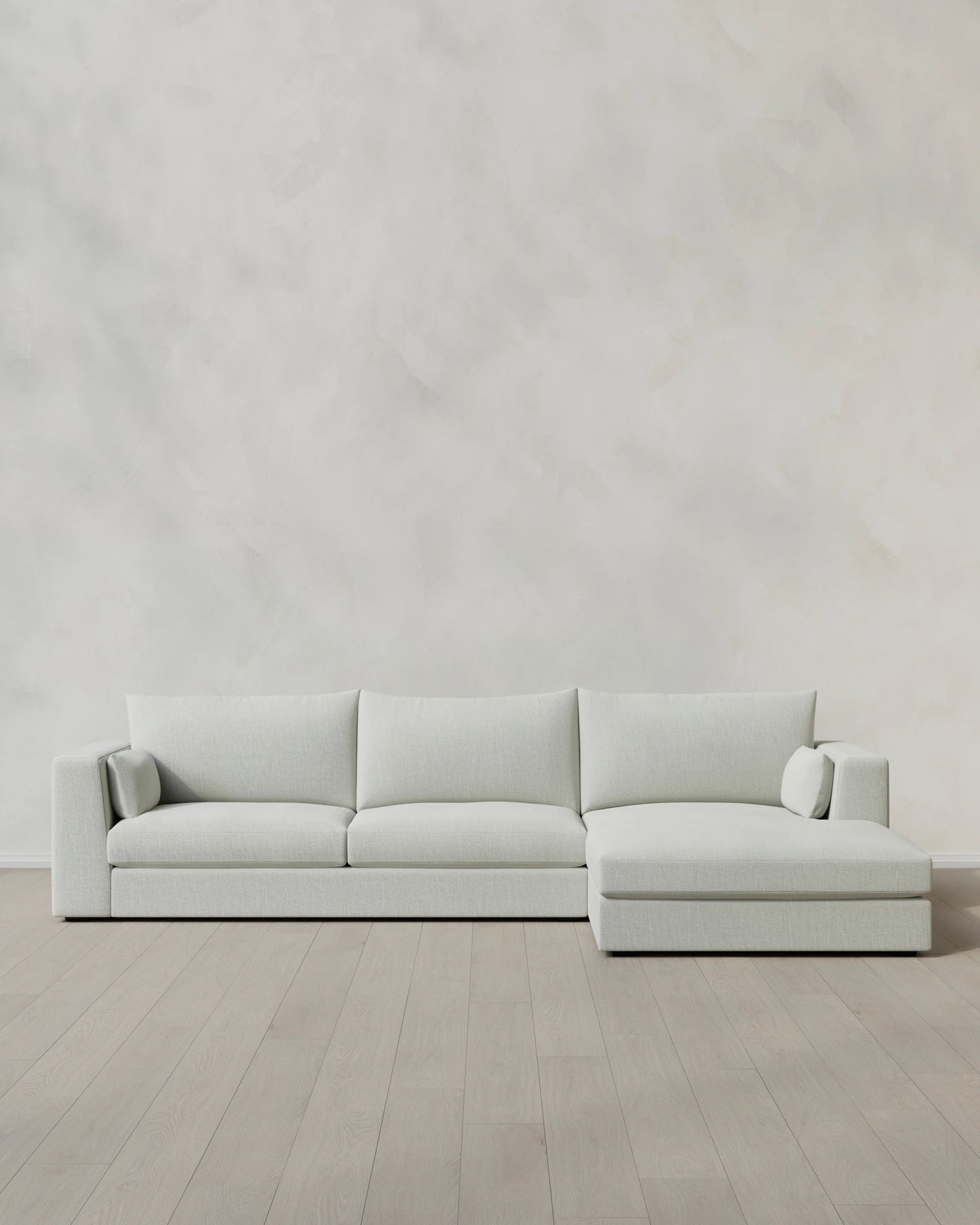 Oasis Chaise Sectional in Performance Linen - Right Arm / Sand