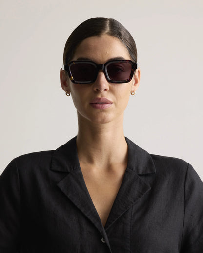 Ibiza Polarized Acetate Sunglasses - One Size / Amethyst Tortoise with Grey lens