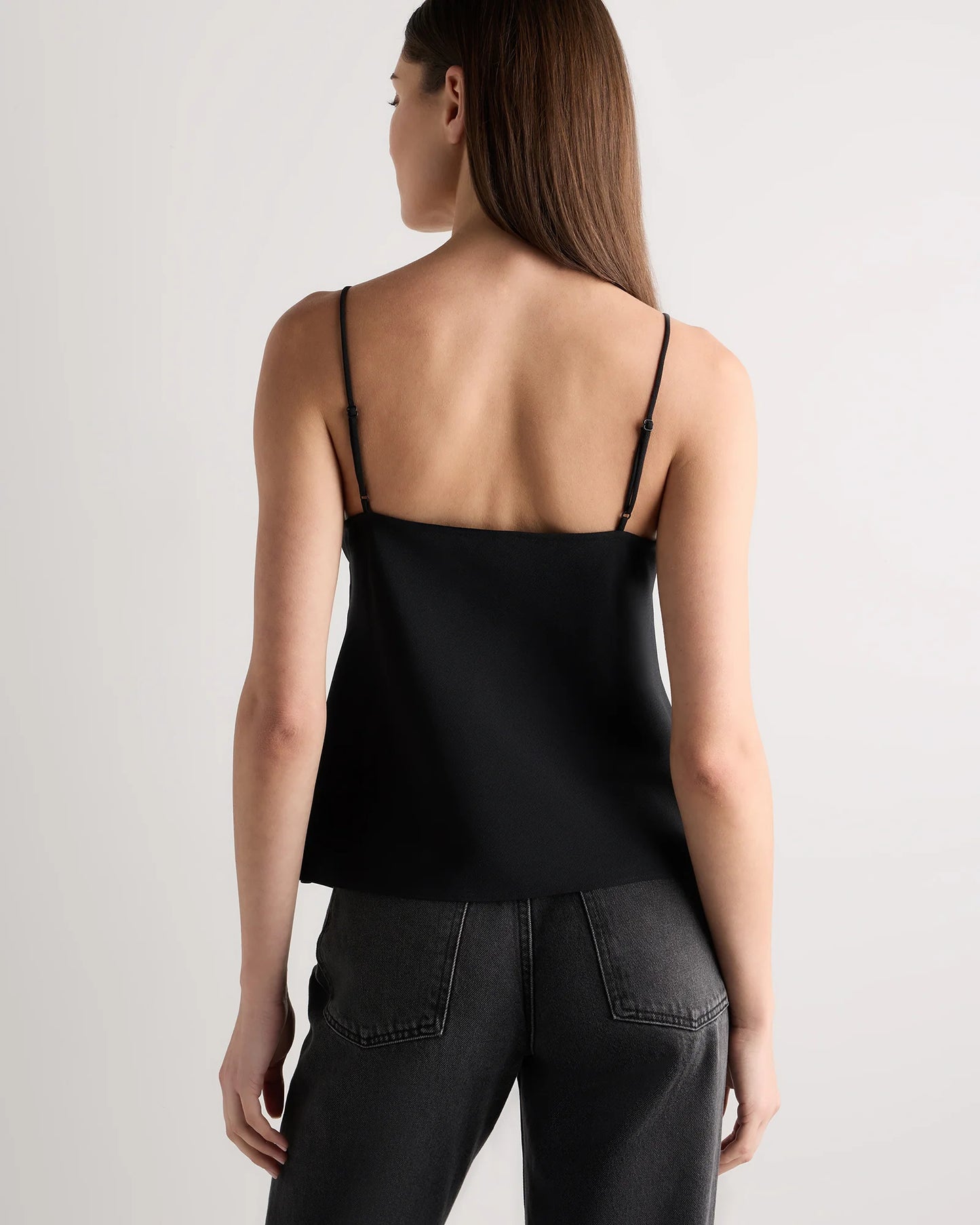 Matte V-Neck Cami - XS / Porcelain Ivory