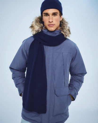 Responsible Down Hooded Parka - S / Storm Blue