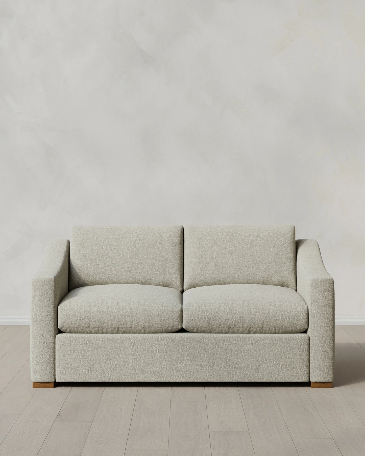Hollis Slope Arm Sofa in Performance Basketweave - 72" / Flax
