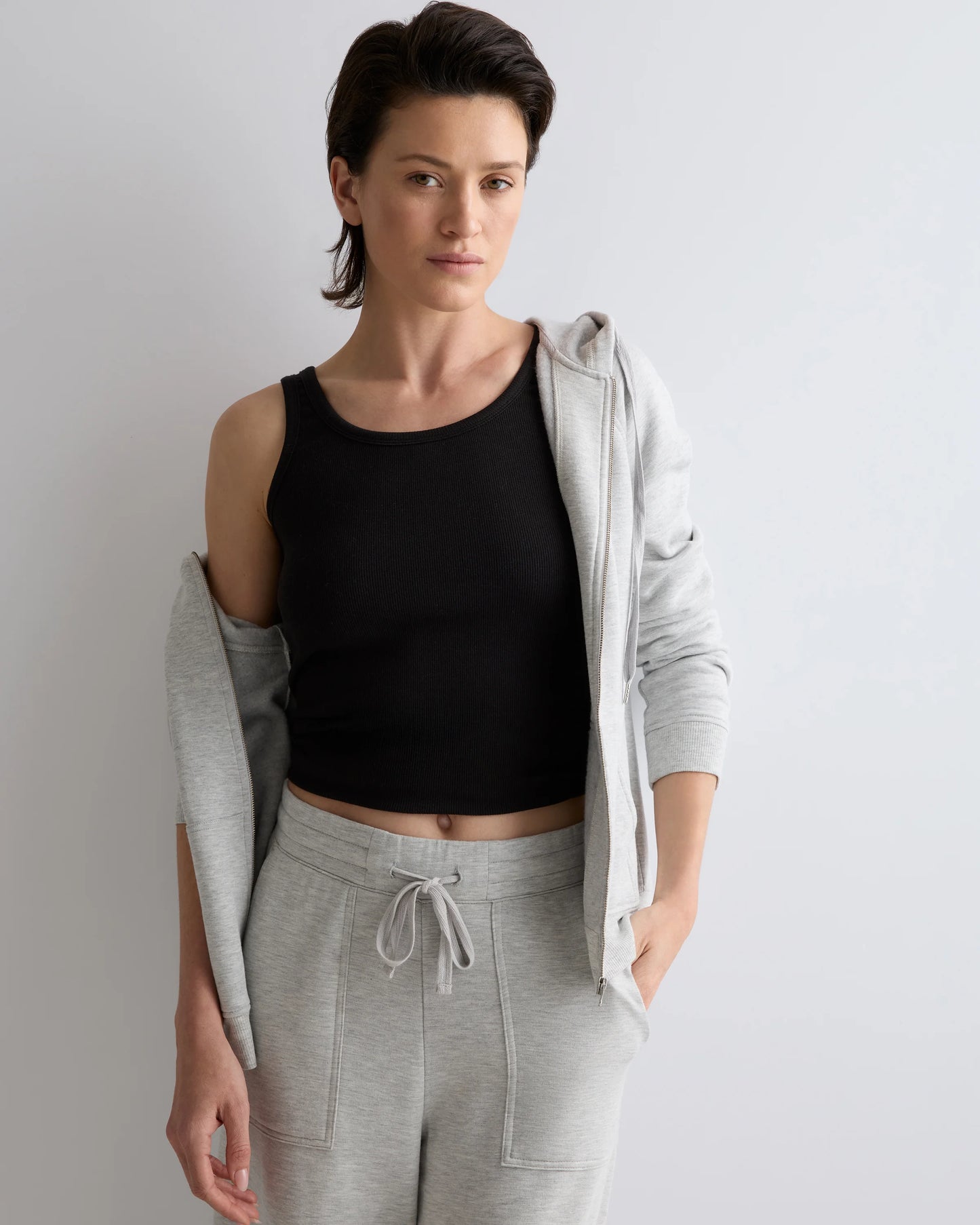 SuperSoft Fleece Full-Zip Hoodie - XS / Smoked Thyme Green