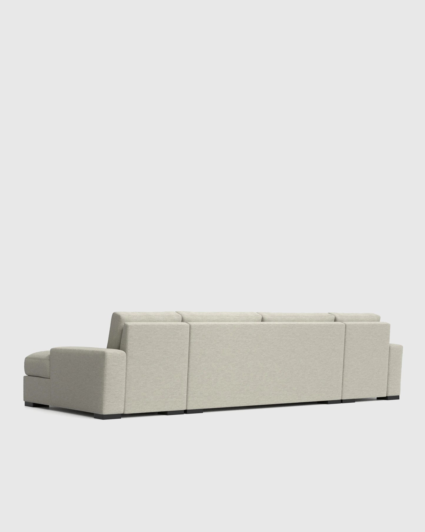 Stillman U Sectional in Performance Basketweave - One Size / Flax