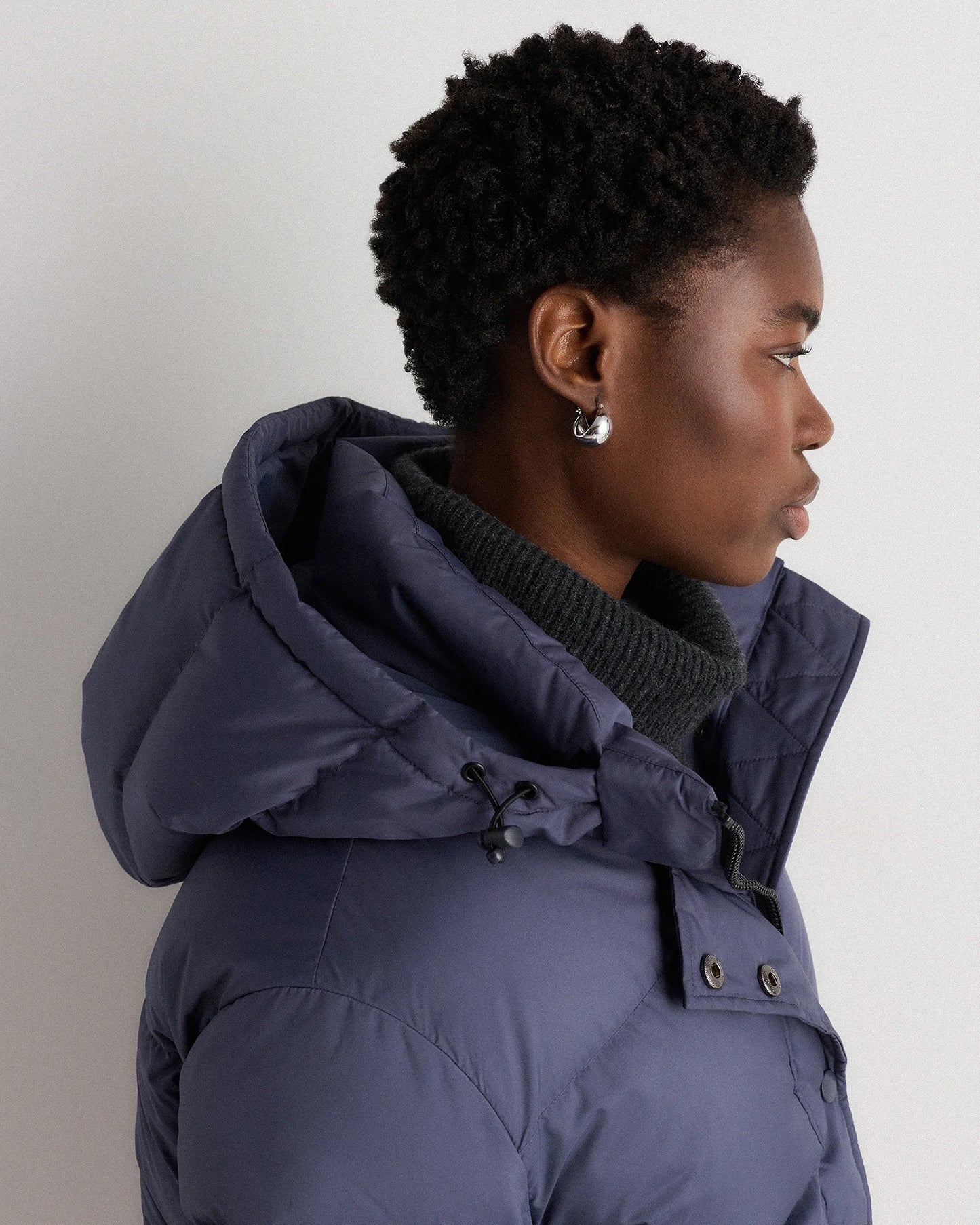 Responsible Down Long Puffer Jacket - XS / Black