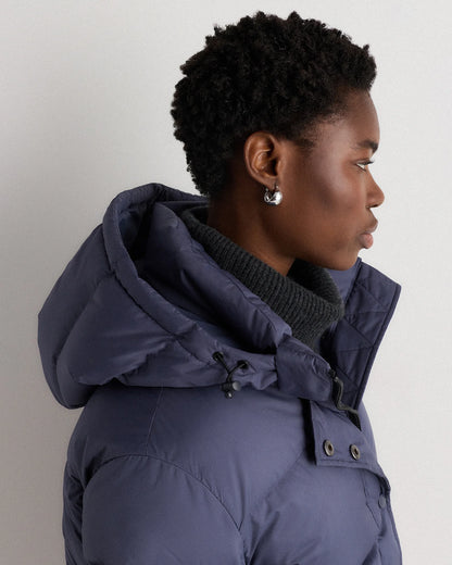 Responsible Down Long Puffer Jacket - XS / Black