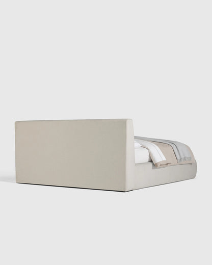 Plush Low Profile Platform Bed - Queen / Ivory