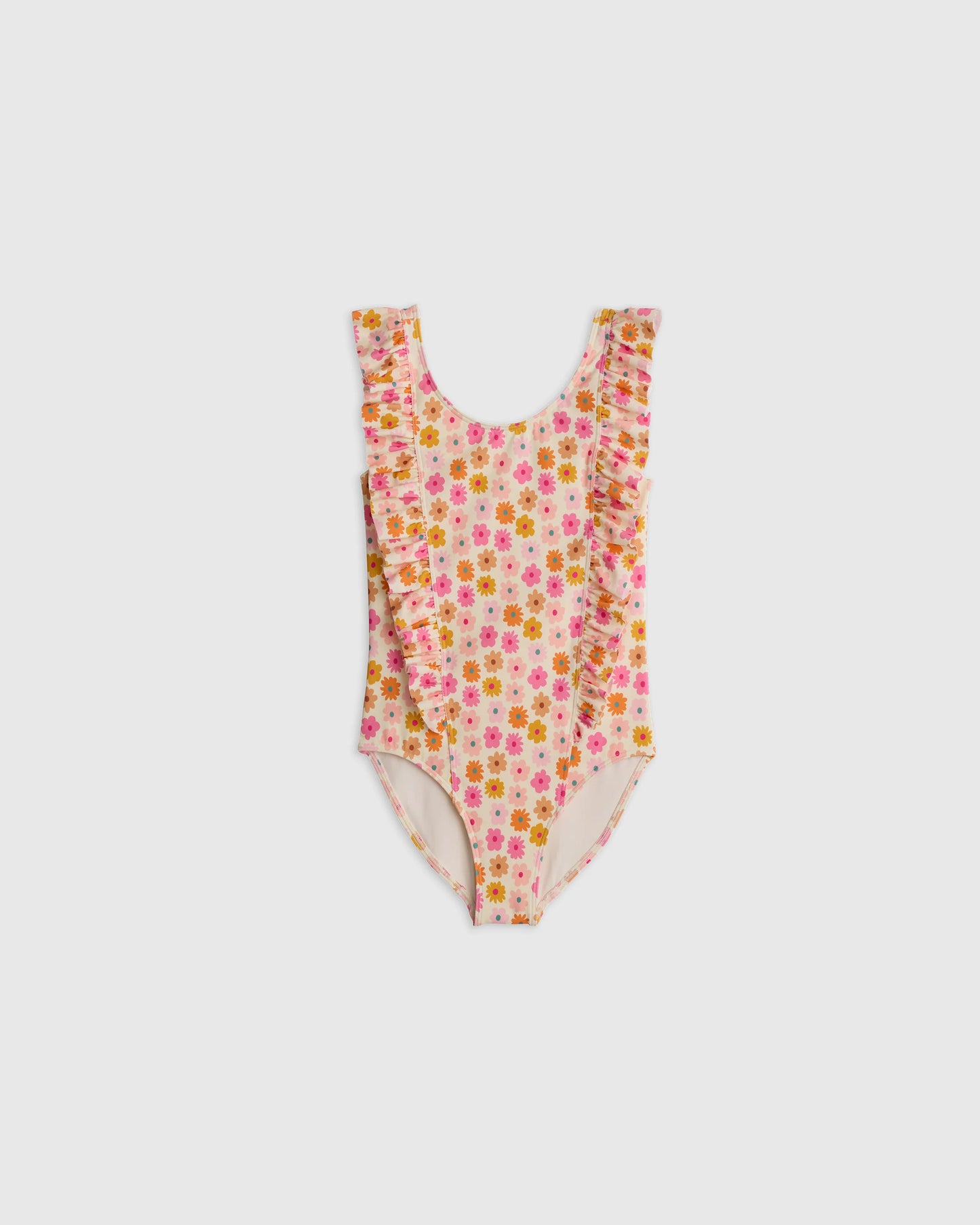 Ruffle One Piece Swimsuit - 2T / Soft Ditsy Floral