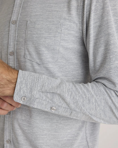 ProPique Performance Button Down - S / Light Grey