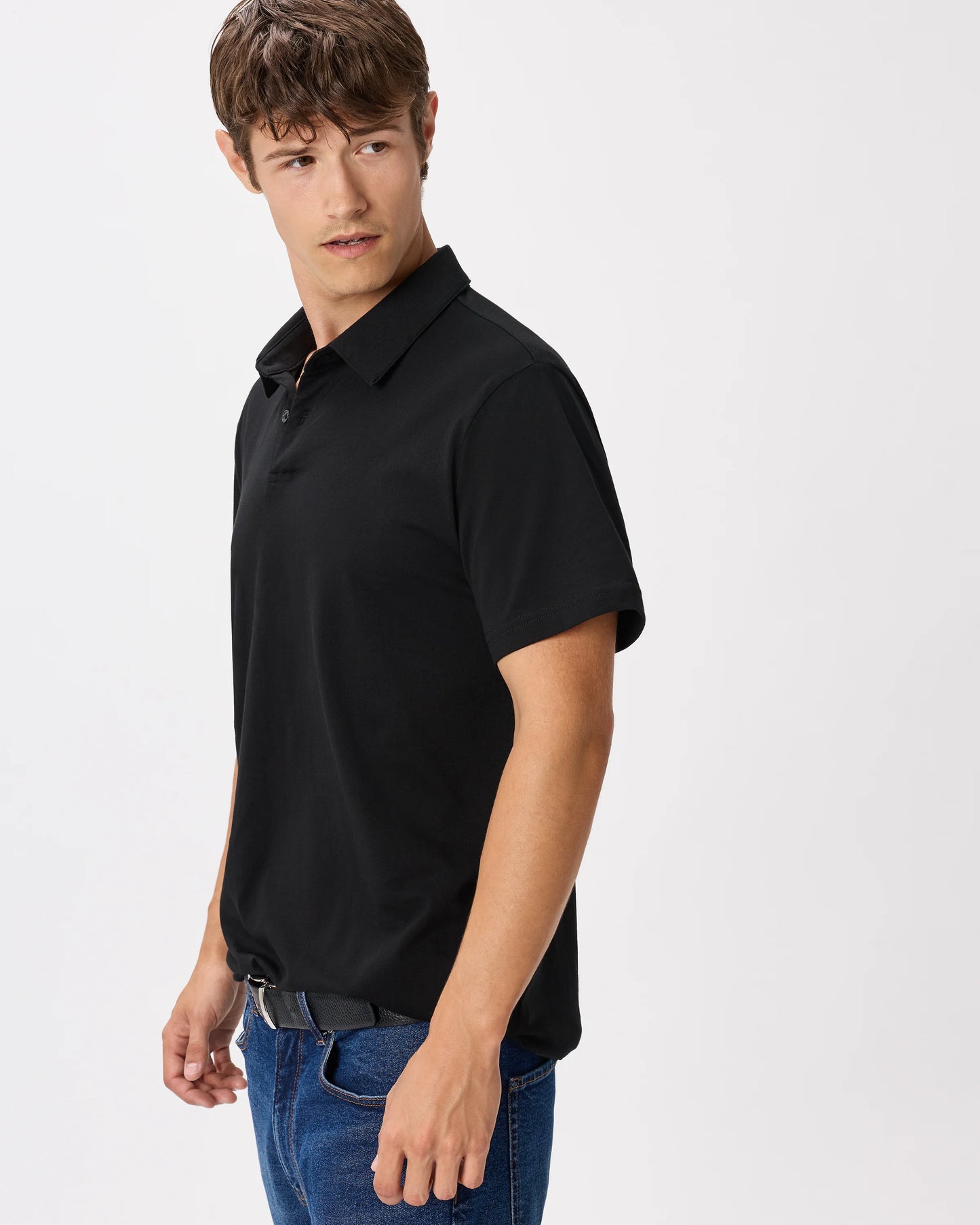 Japanese Lotus Polo - S / Black