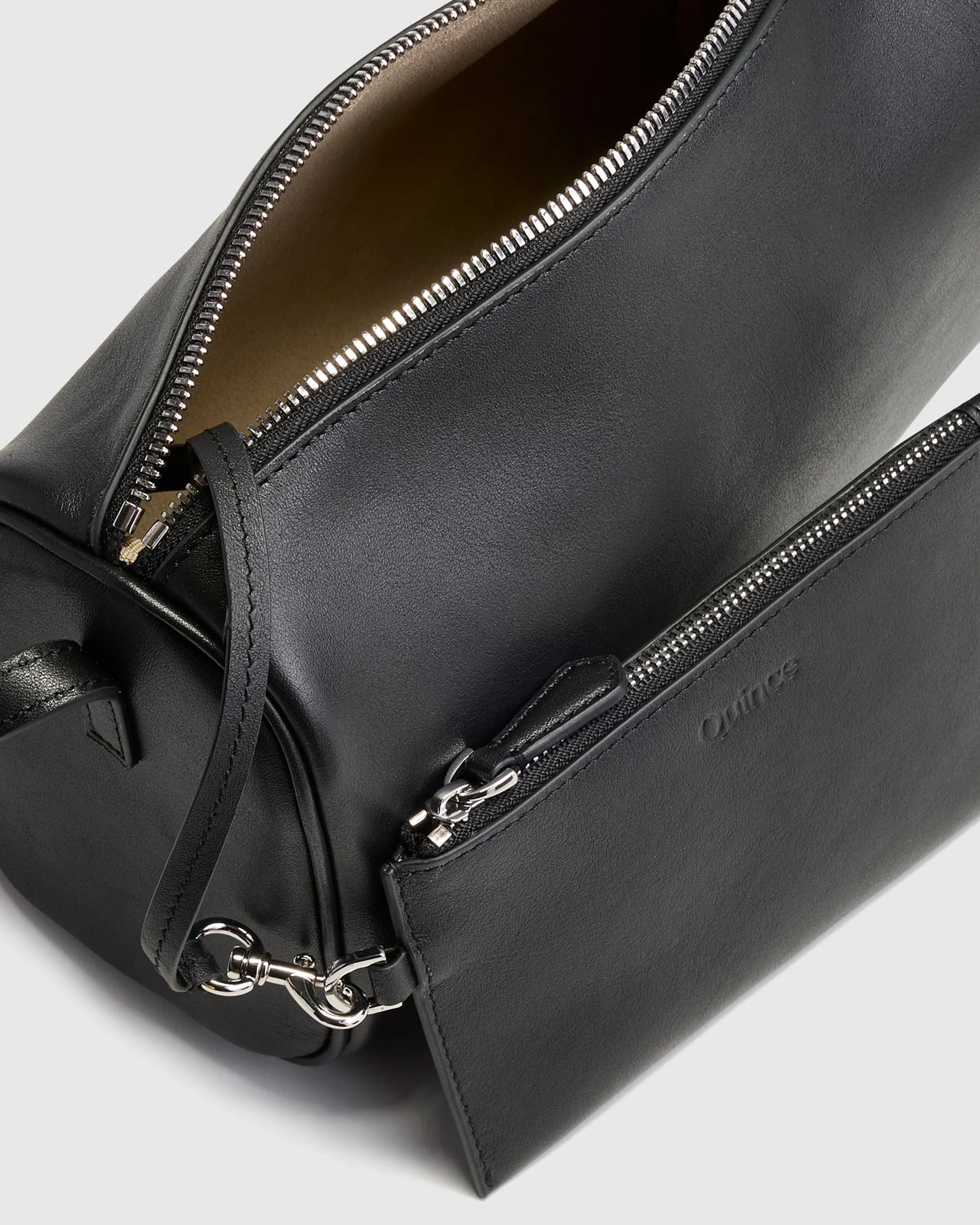 Italian Leather Mini Barrel Shoulder Bag - One Size / Dark Brown