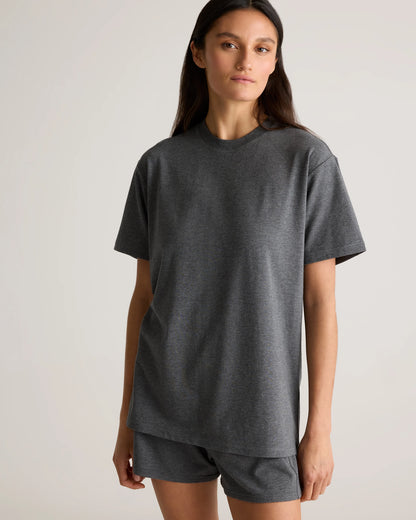 Dream Lounge Oversized Short Sleeve Pajama Set - XS / Bold Black
