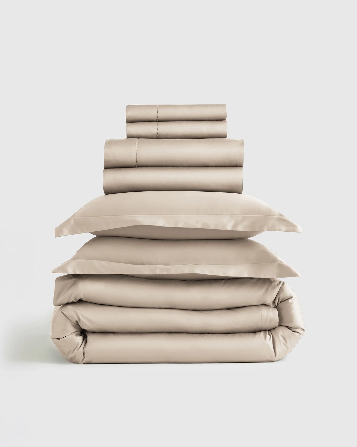 Signature Giza Cotton Sateen Deluxe Bedding Bundle - Twin / Dried Sage