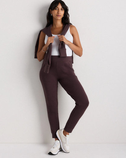 SuperSoft Fleece Maternity Joggers - XS / Off-White