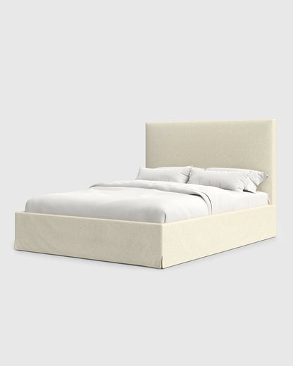 Slipcover Bed in Performance Linen - Full / Ivory
