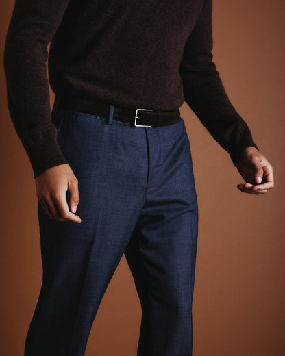 Stretch Wool Dress Pants - Slim - 30X30 / Grey Melange