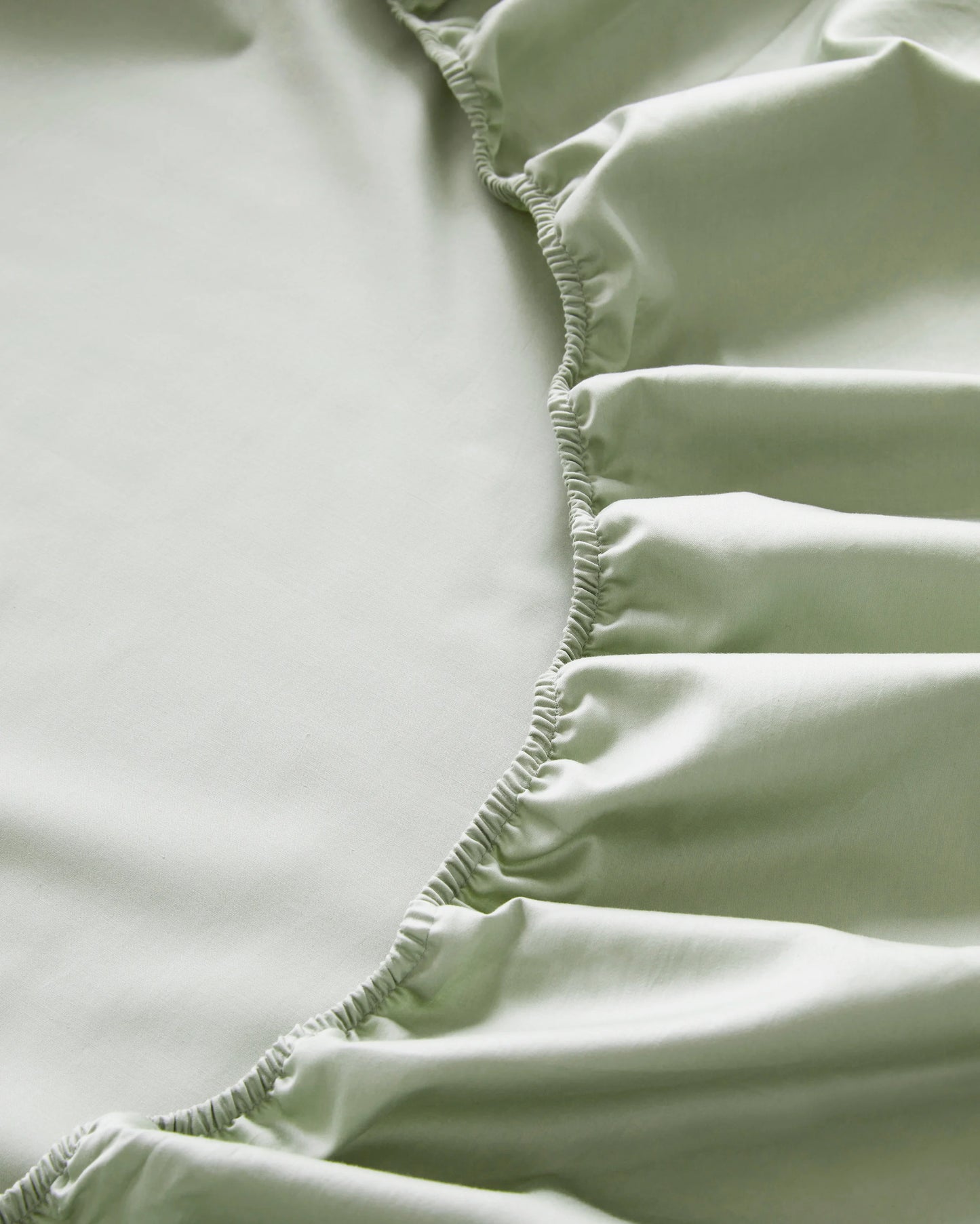 Luxury Organic Sateen Fitted Sheet Set - Cal King / Light Blue