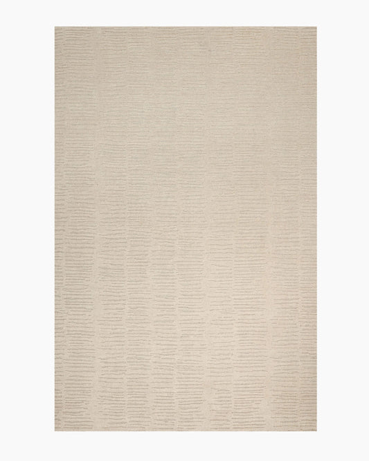 Cobble Hand-Loomed Wool Rug - 5' x 8' / Beige