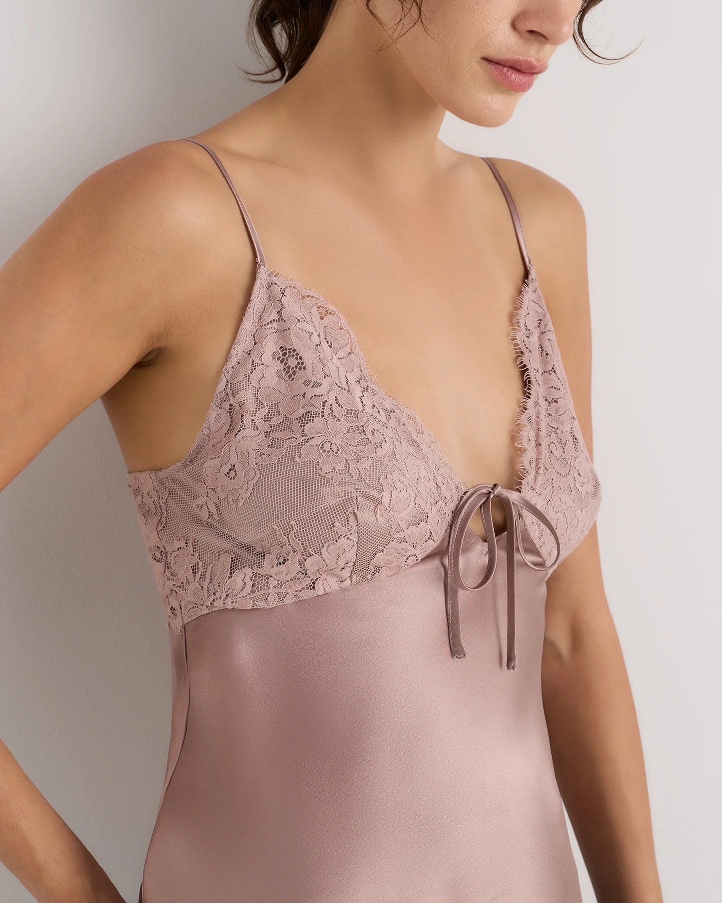 100% Washable Silk Lace Cutout Cami - XS / Black