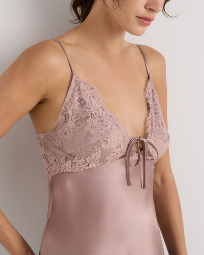 100% Washable Silk Lace Cutout Cami - XS / Black