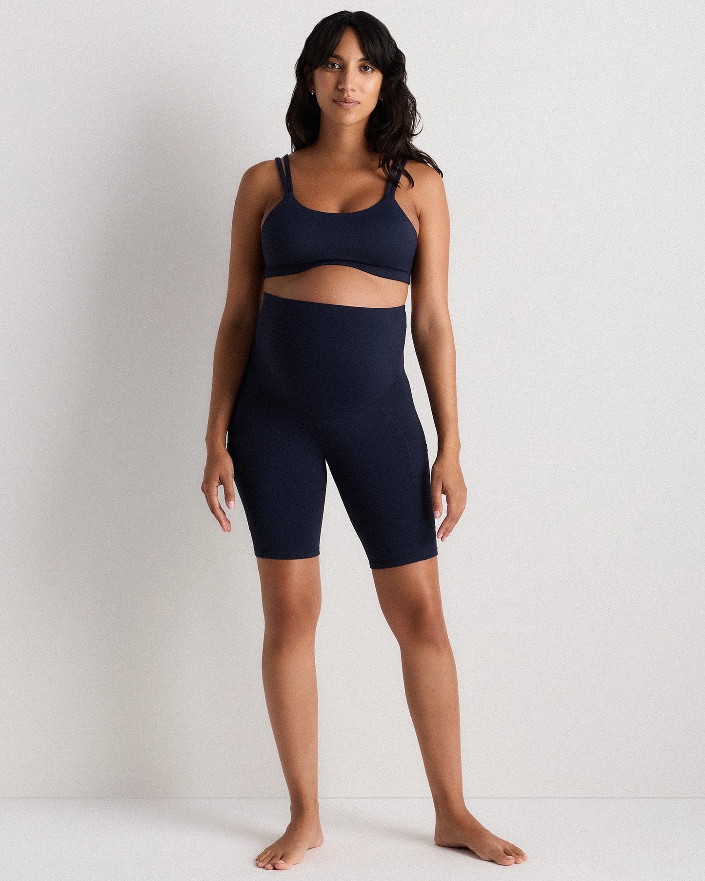 Ultra-Form Maternity Pocket Bike Short 9" - XS / Dark Coal