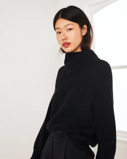 Baby Alpaca-Wool Turtleneck - XS / Light Grey