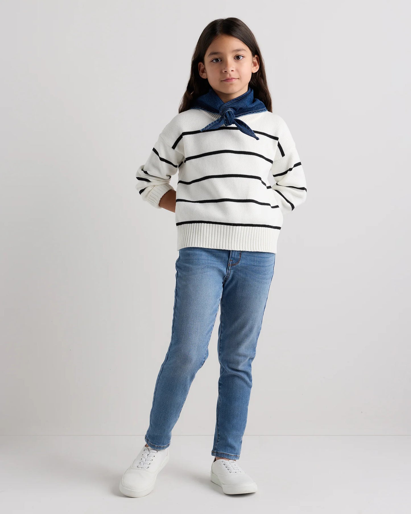 Girls Stretch Skinny Jeans - 6 / Medium Wash