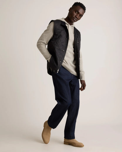 Featherless Quilted Vest - S / Black