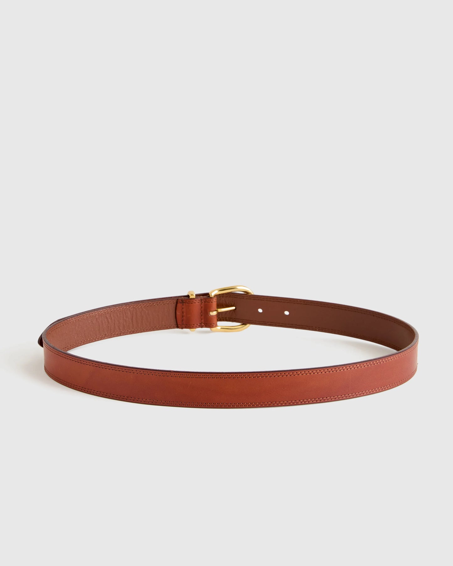 Allegra European Leather Belt - XS / Saddle