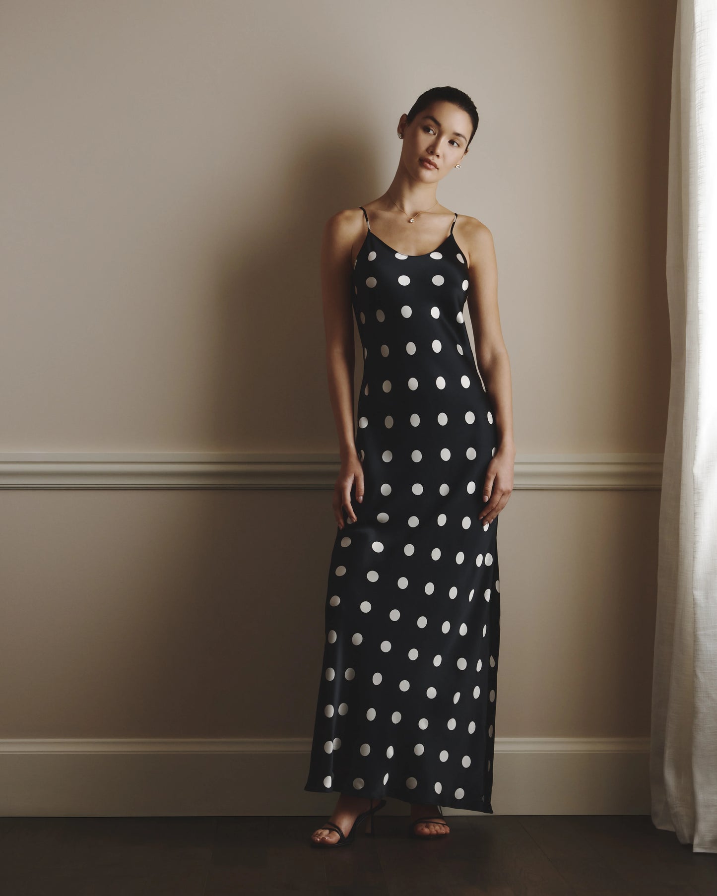100% Washable Silk Maxi Slip Dress - XS / Cordovan Red Hibiscus