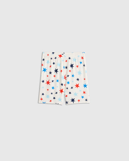 Bamboo Short Sleeve and Shorts Pajama Set - 6 / Lavender Hearts