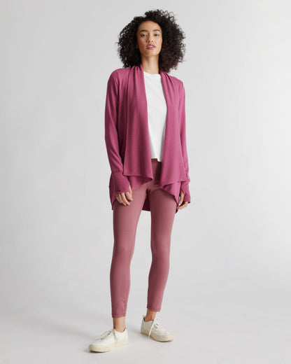 French Terry Modal Cardigan - XS / Rose
