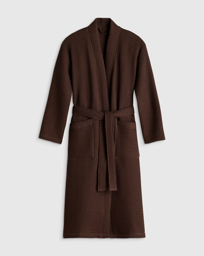 Organic Turkish Waffle Robe - XS / White