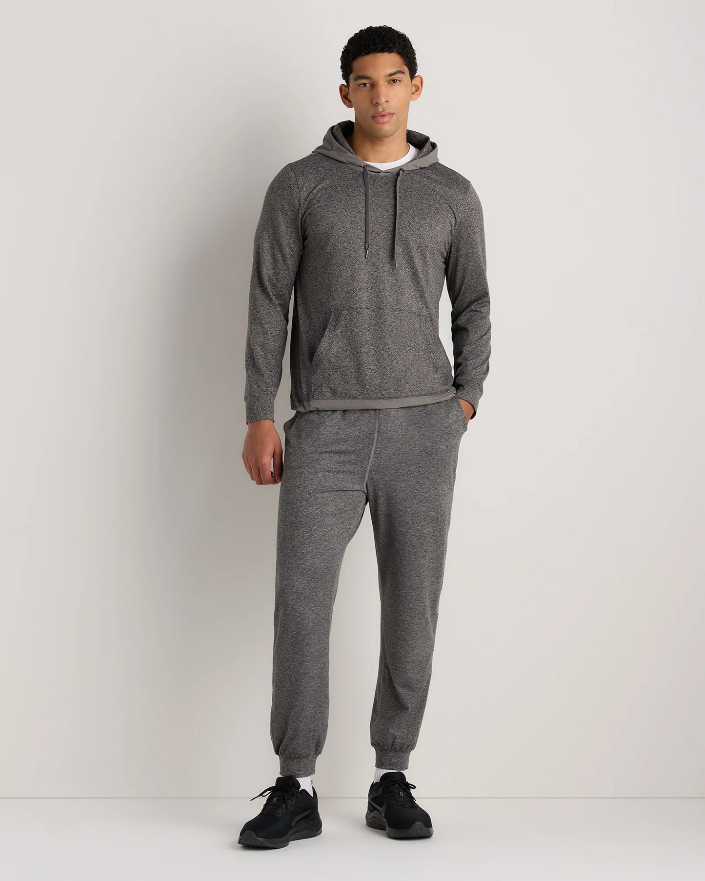 Flowknit Performance Hybrid Pullover Hoodie - S / Heather Green